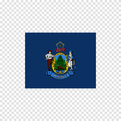Maine State Flag Sticker