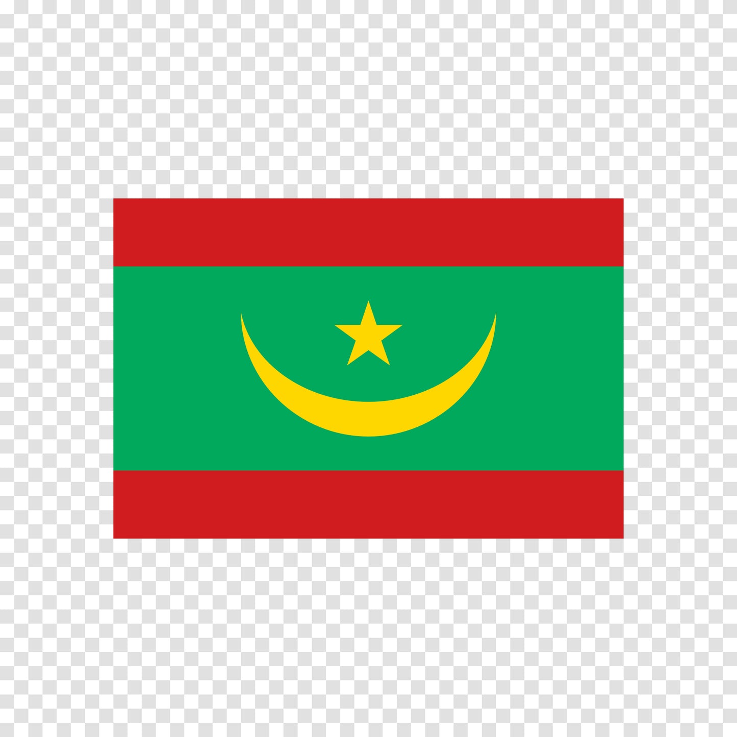 Mauritania Flag Sticker