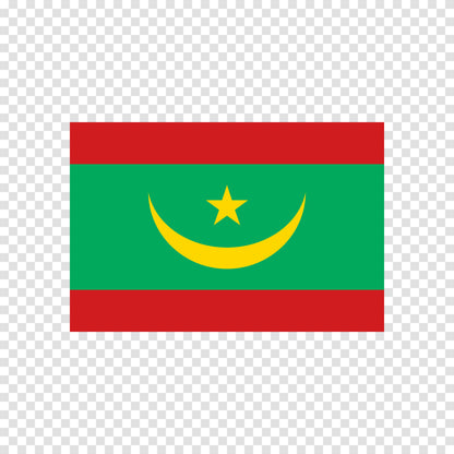 Mauritania Flag Sticker