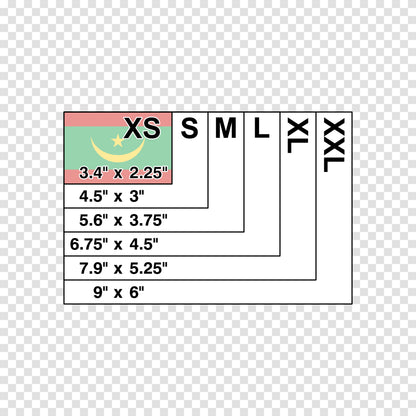 Mauritania Flag Sticker