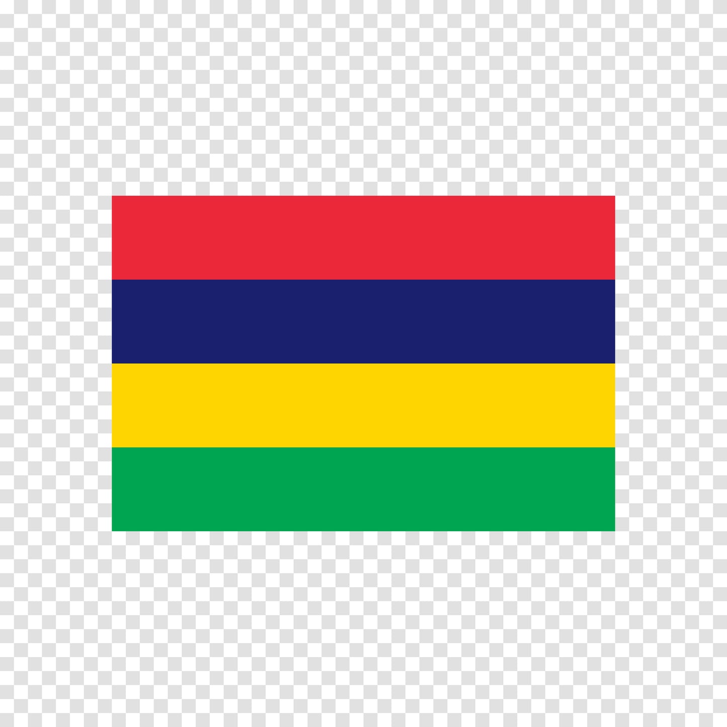 Mauritius Flag Sticker