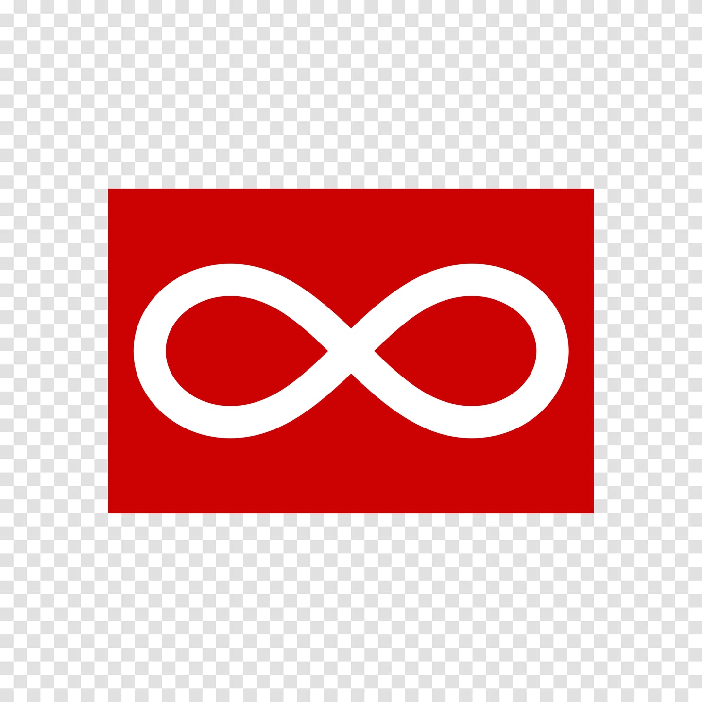 Metis Red Flag Sticker
