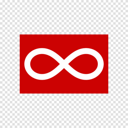 Metis Red Flag Sticker