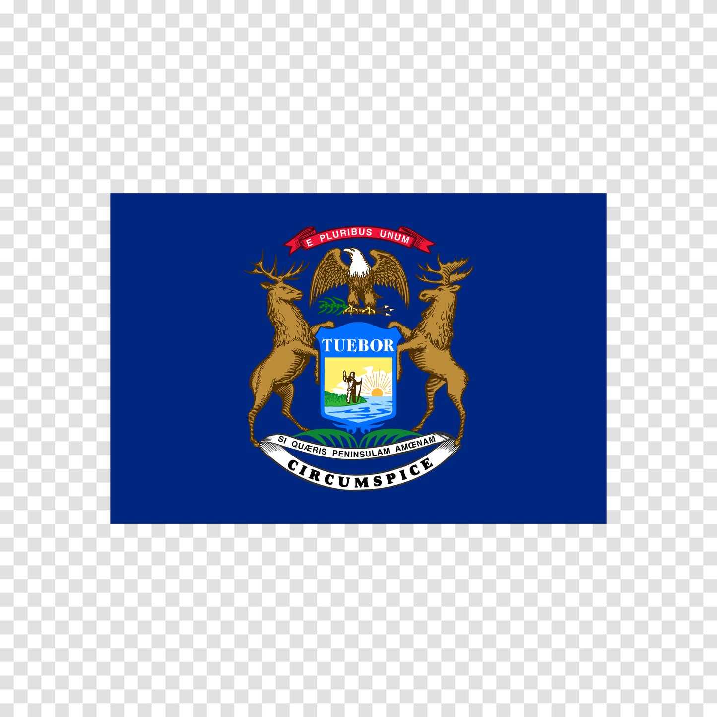 Michigan State Flag Sticker