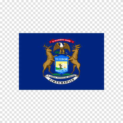 Michigan State Flag Sticker
