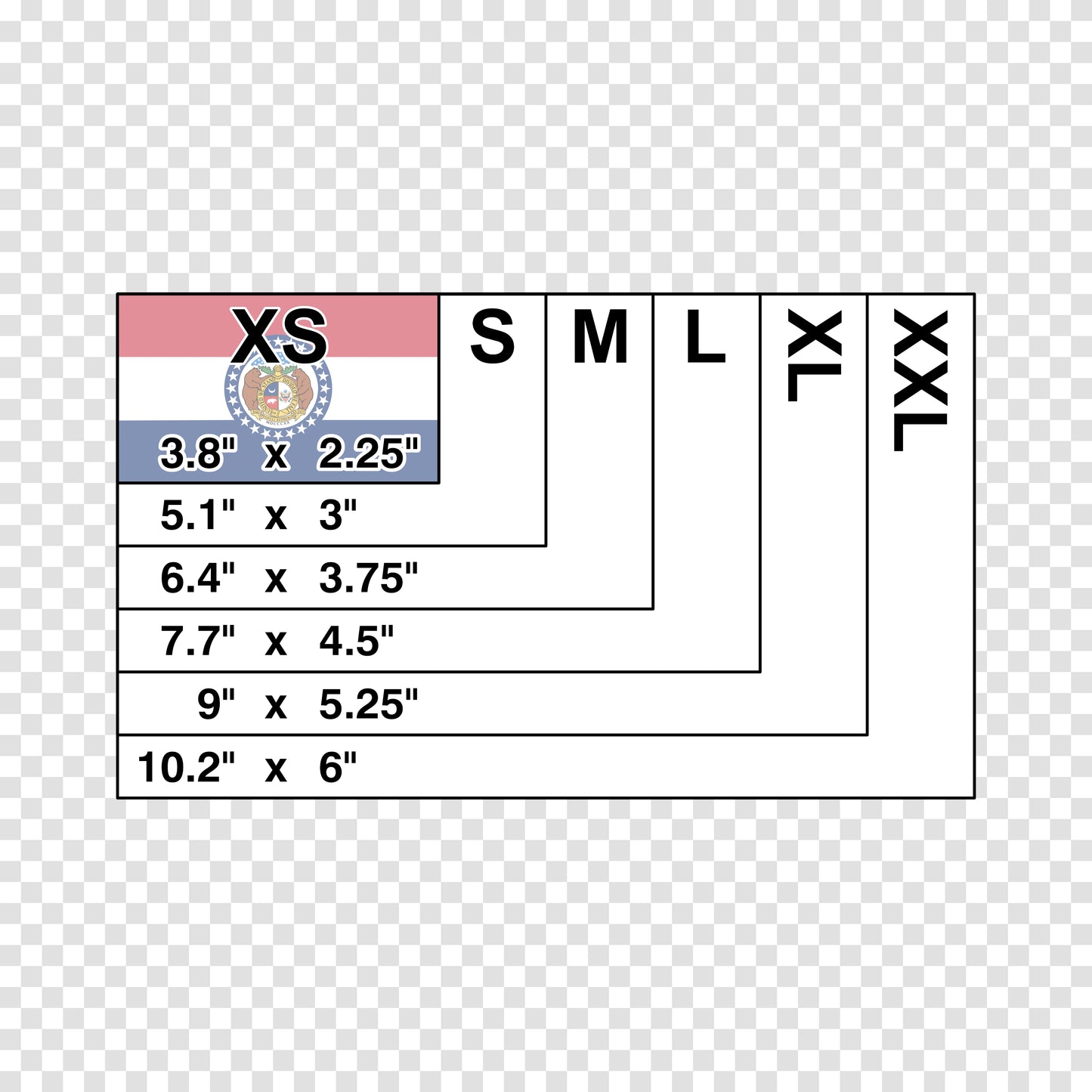 Missouri State Flag Sticker