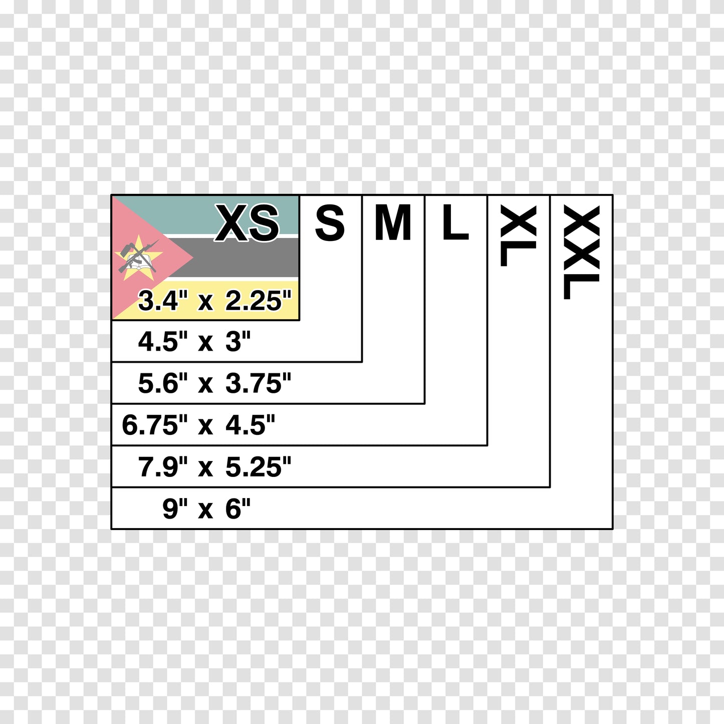Mozambique Flag Sticker
