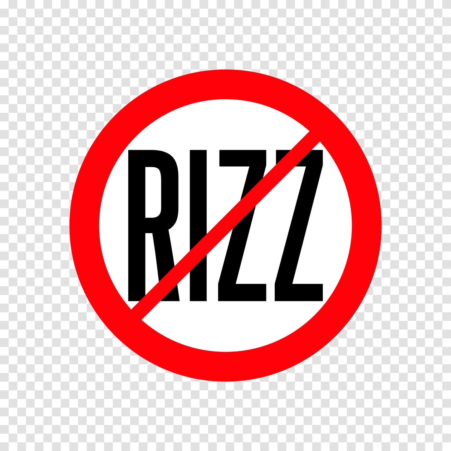 NO Rizz Sticker