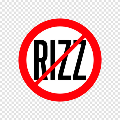 NO Rizz Sticker