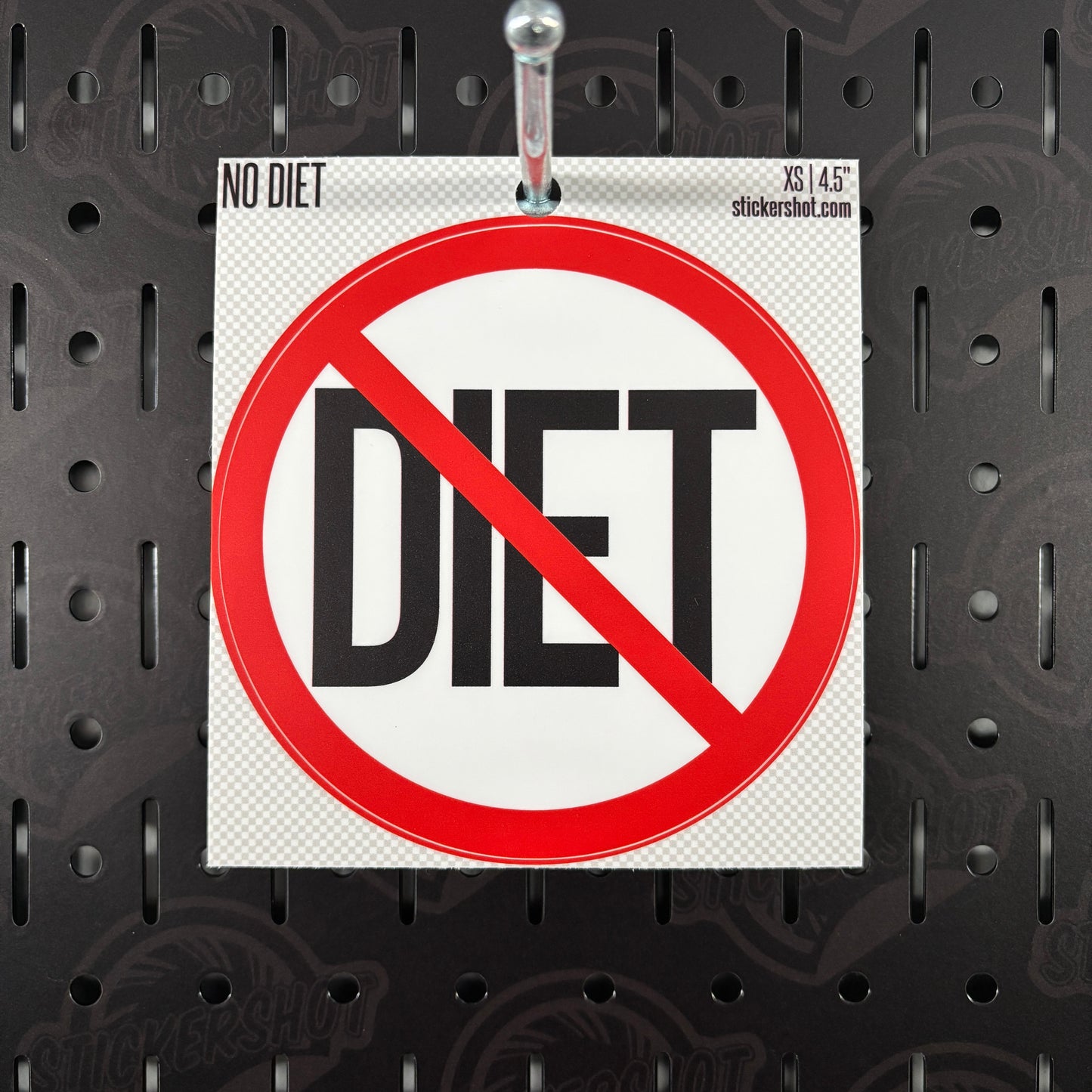 NO Diet Sticker