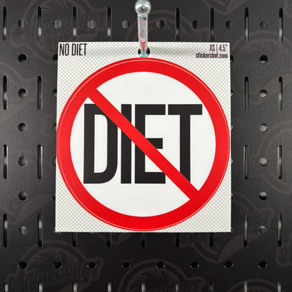 NO Diet Sticker