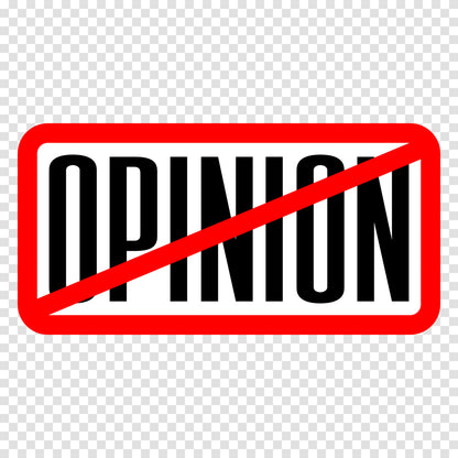 NO Opinion Sticker