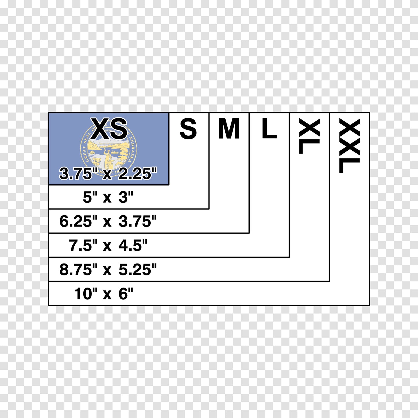 Nebraska State Flag Sticker