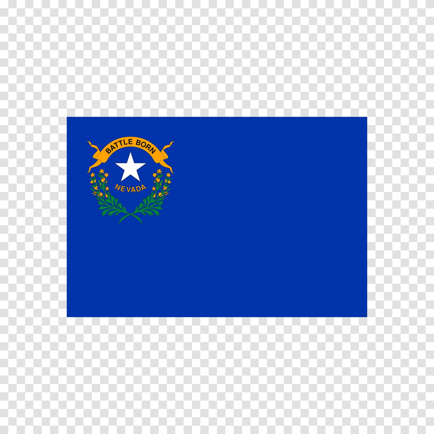Nevada State Flag Sticker
