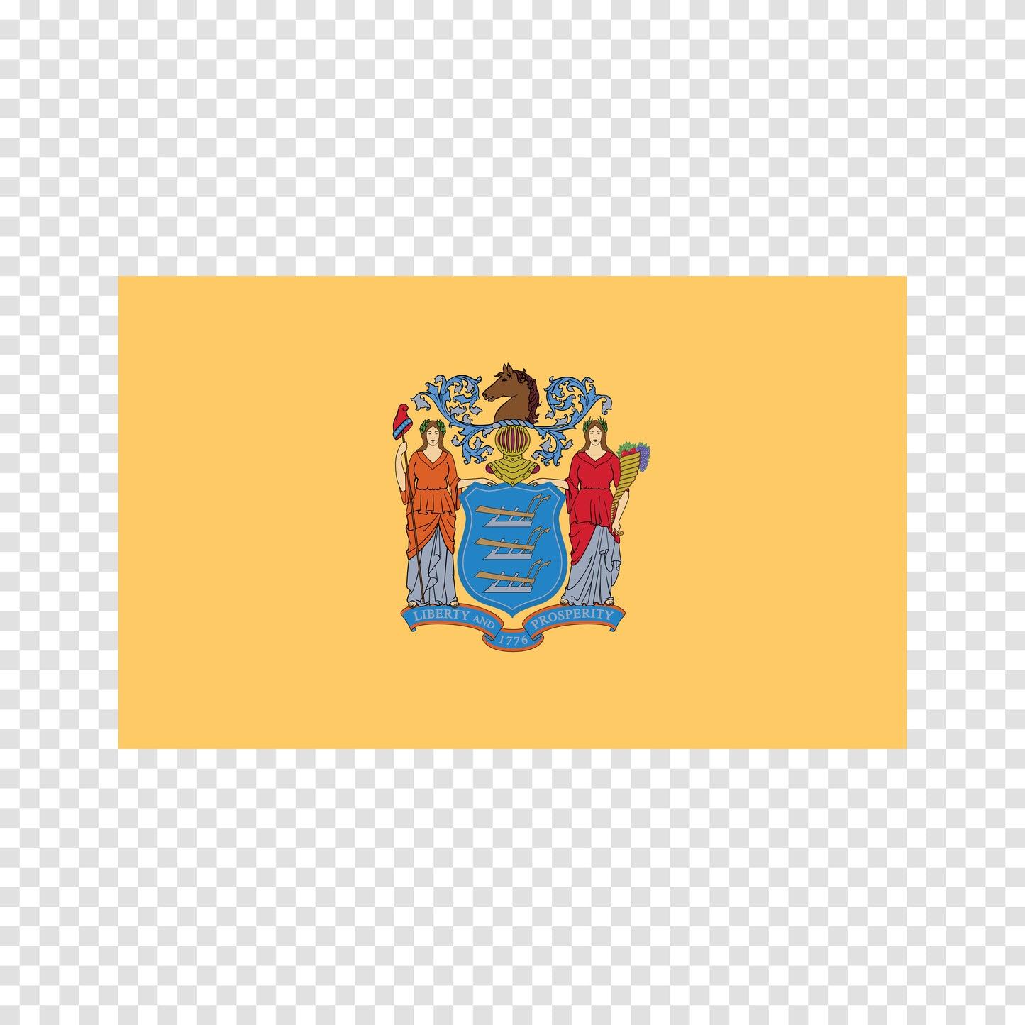 New Jersey State Flag Sticker