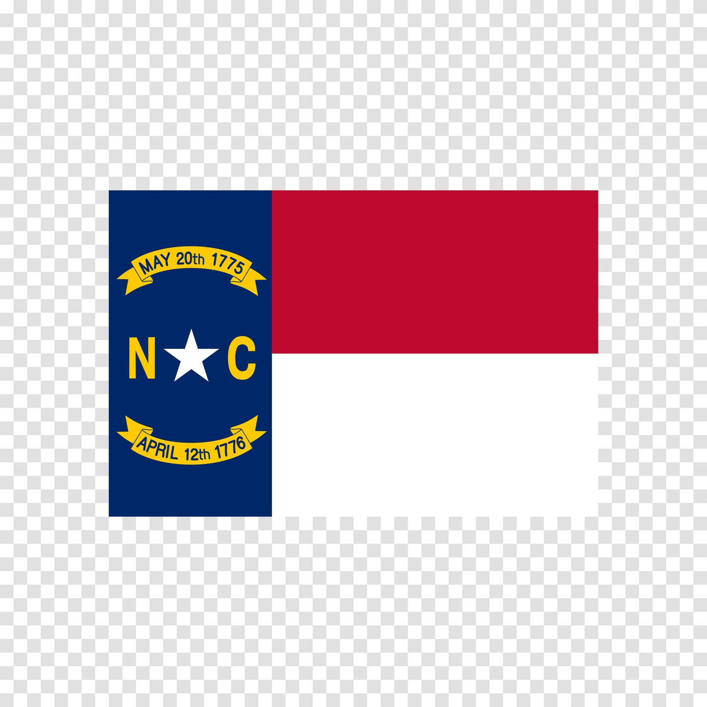North Carolina State Flag Sticker