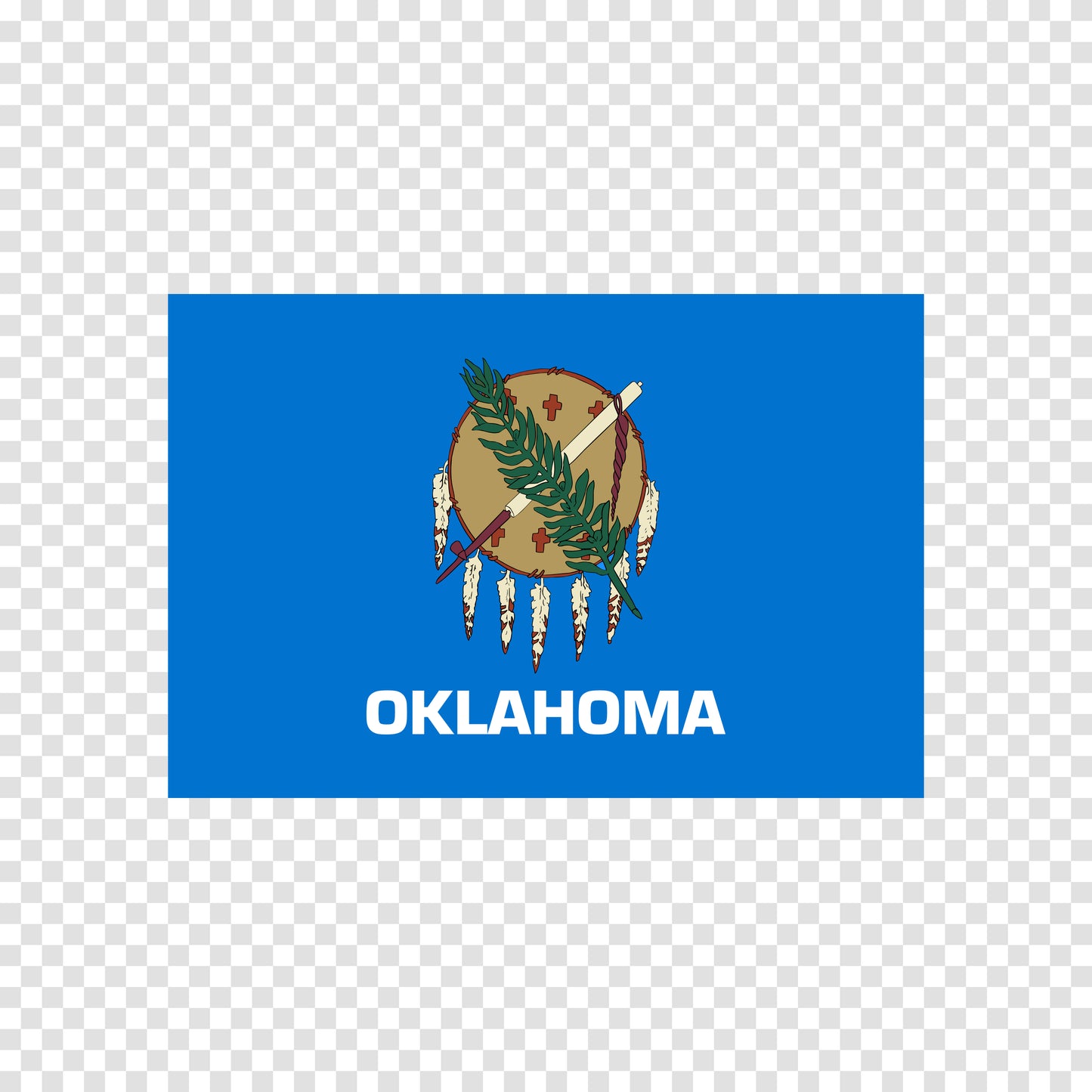 Oklahoma State Flag Sticker