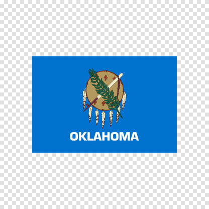 Oklahoma State Flag Sticker