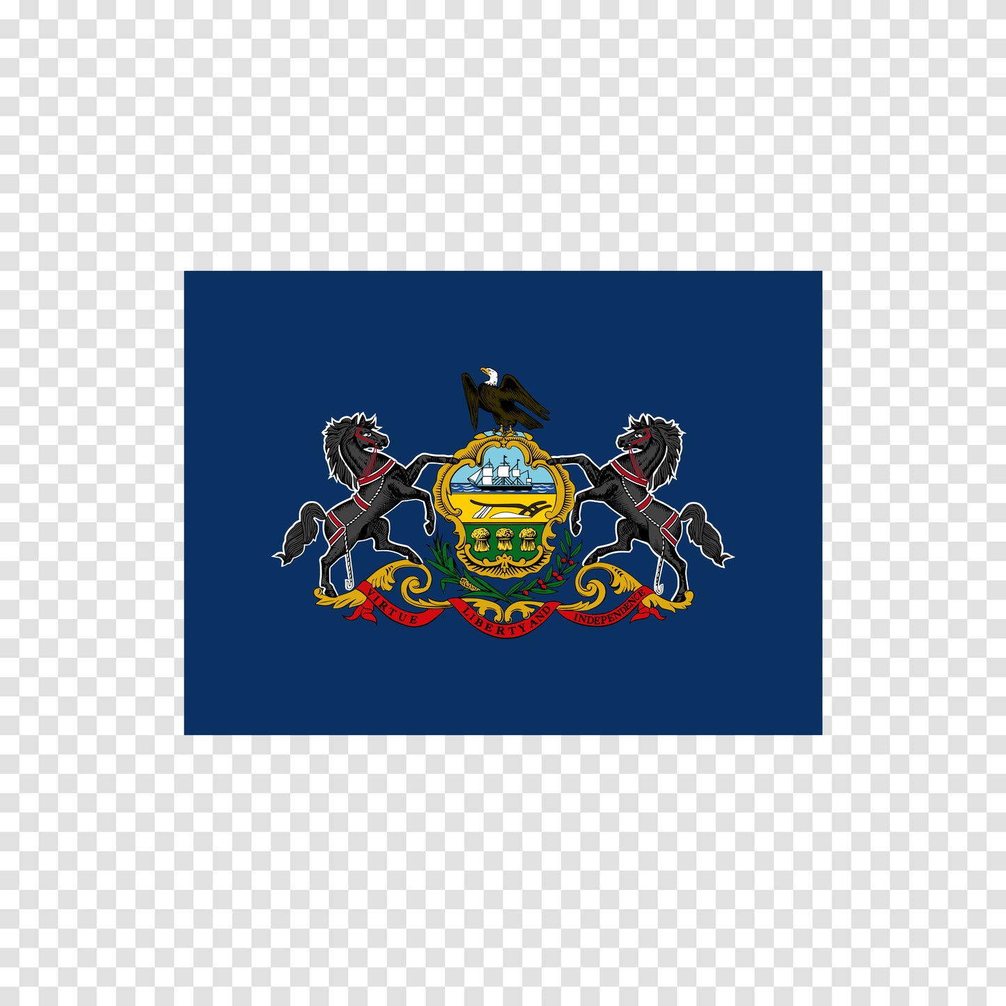 Pennsylvania State Flag Sticker