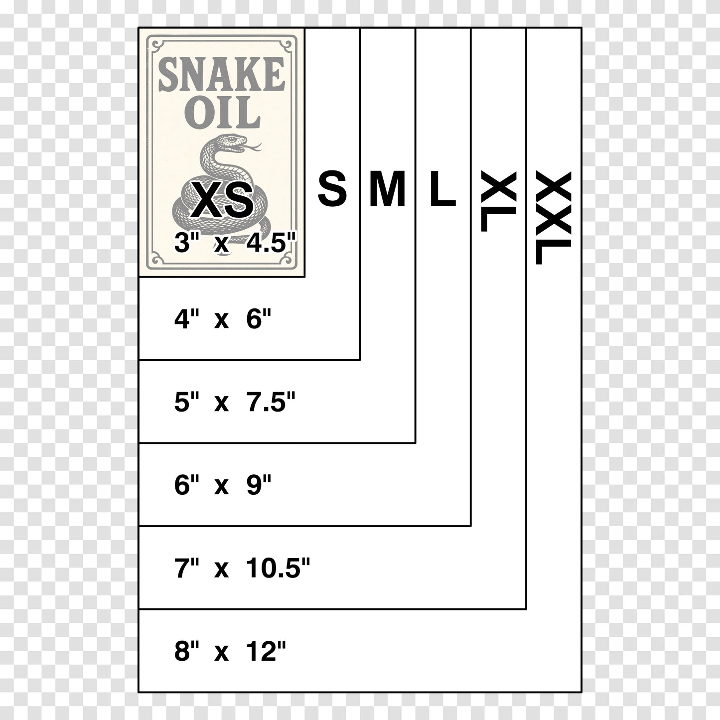 Snake Oil Label Sticker