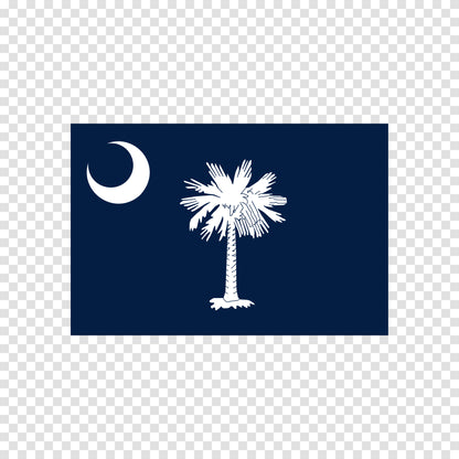 South Carolina State Flag Sticker