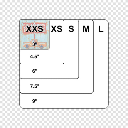 Square Body Parking Sticker