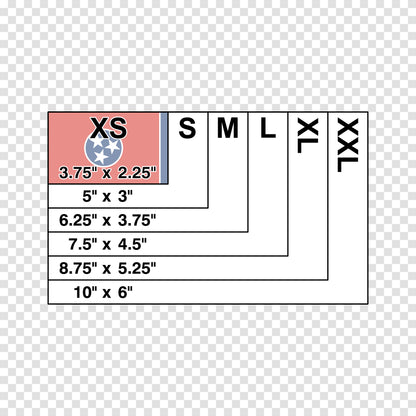 Tennessee State Flag Sticker