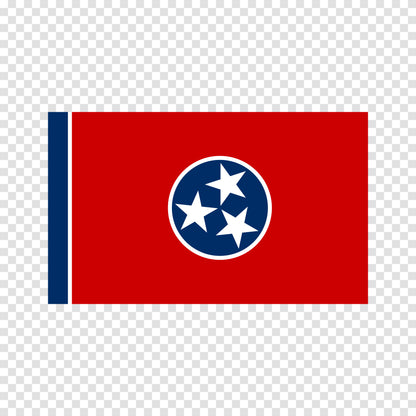 Tennessee State Flag Sticker