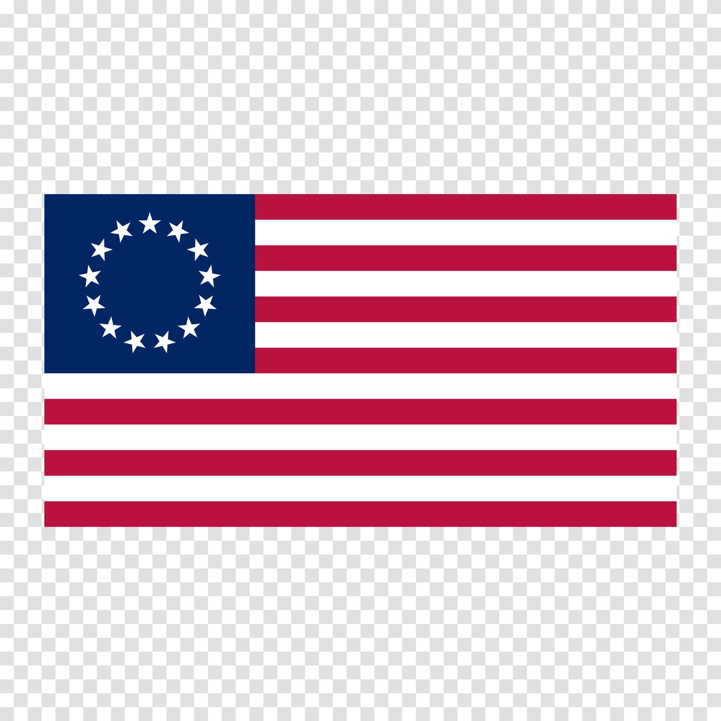 USA Betsy Rose Flag Sticker