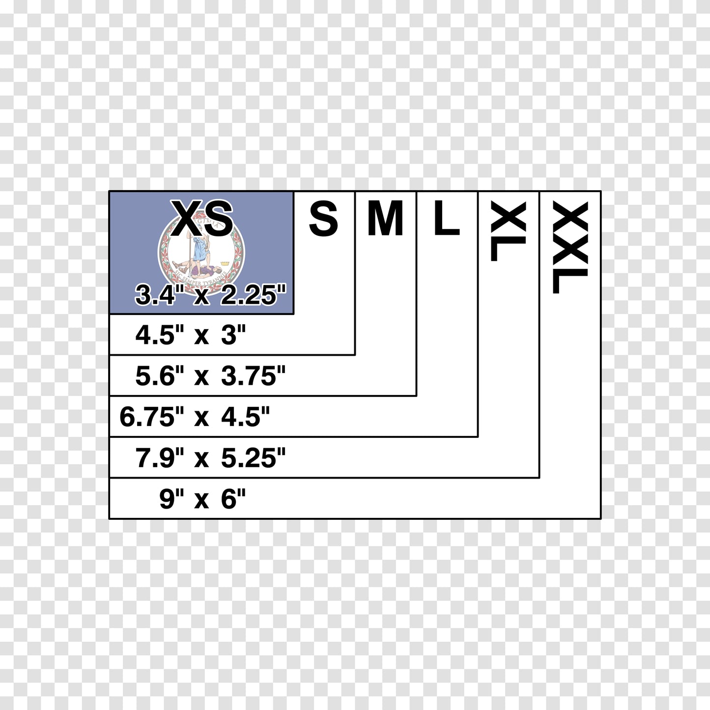 Virginia State Flag Sticker