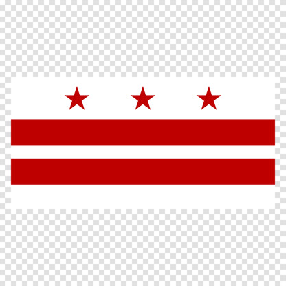 Washington DC Flag Sticker