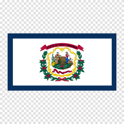 West Virginia State Flag Sticker
