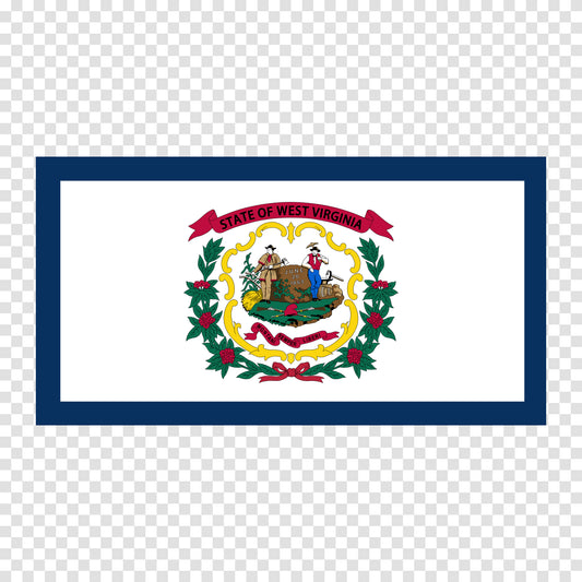 West Virginia State Flag Sticker