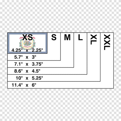 West Virginia State Flag Sticker