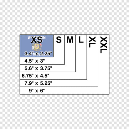 Wisconsin State Flag Sticker