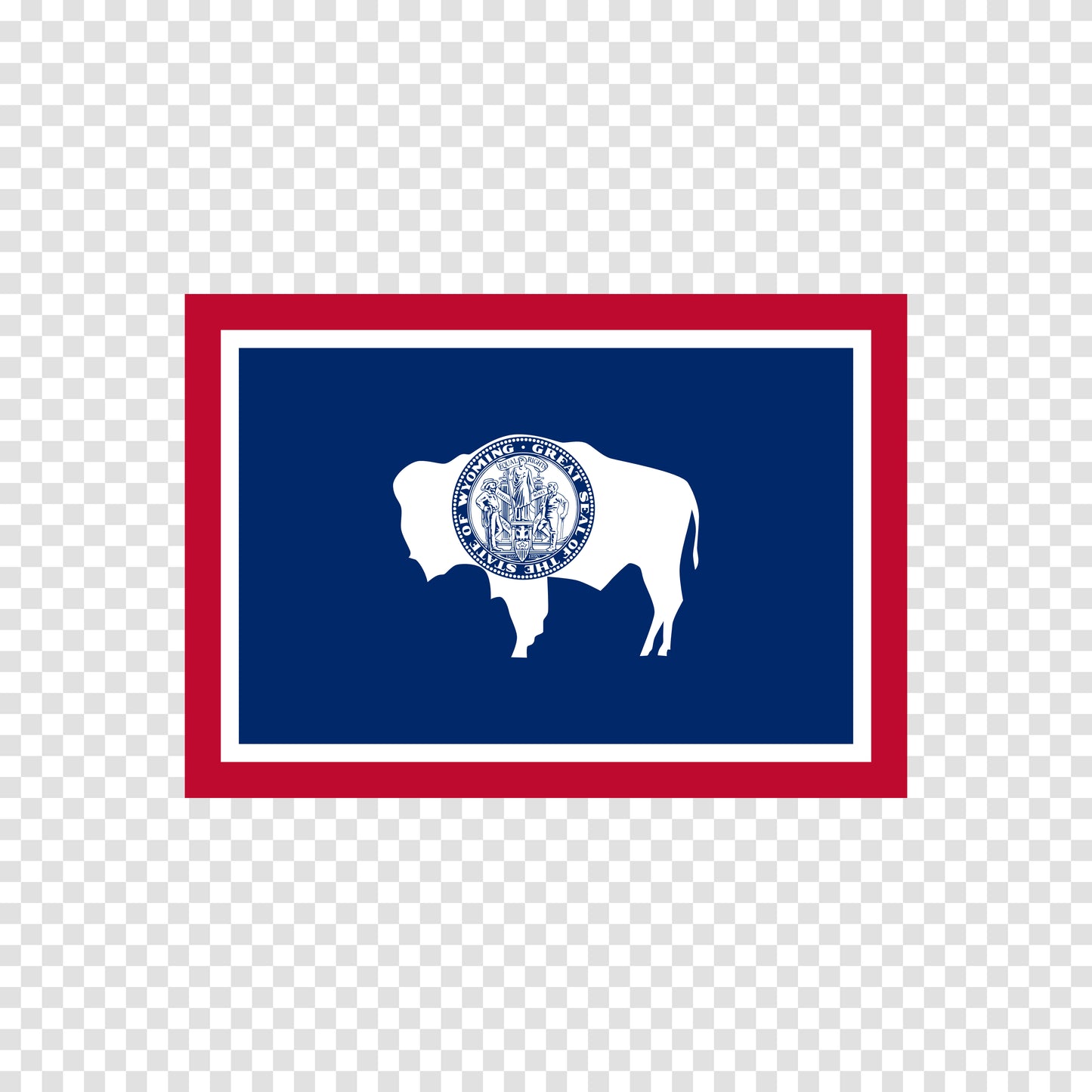 Wyoming State Flag Sticker